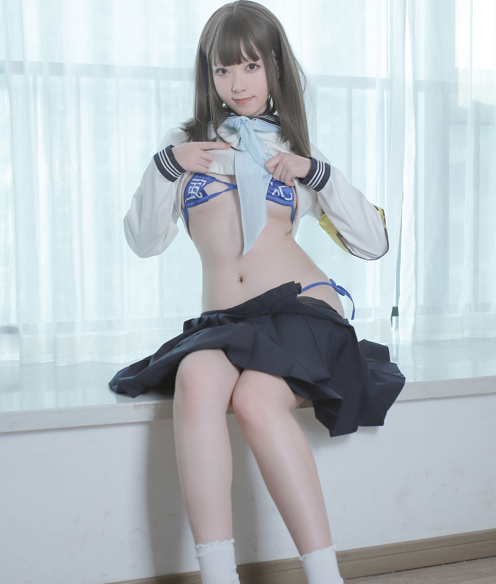 Asagiriai 美女动漫博主性感Cosplay写真愛ちゃん 风纪委员|柠檬皮美女写真